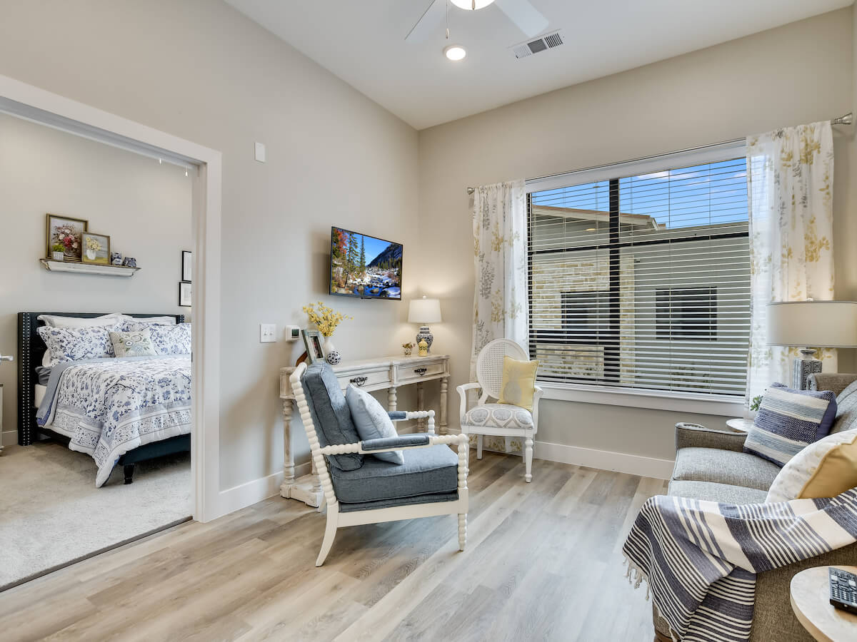 SoCo Village | Apartment living room and bedroom