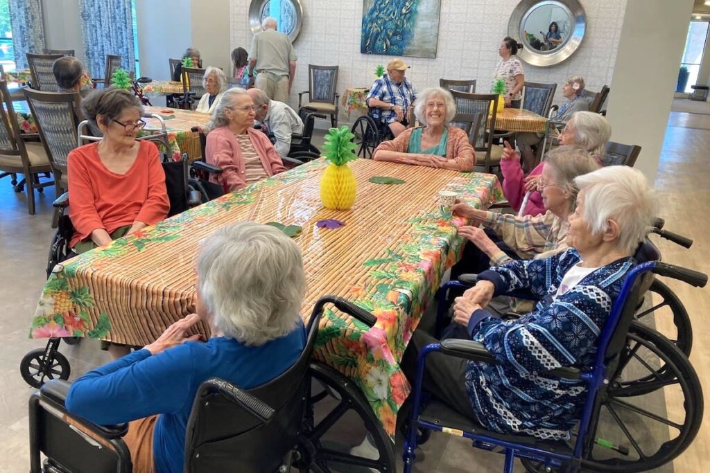 SoCo Village | Seniors residents gathered around the table