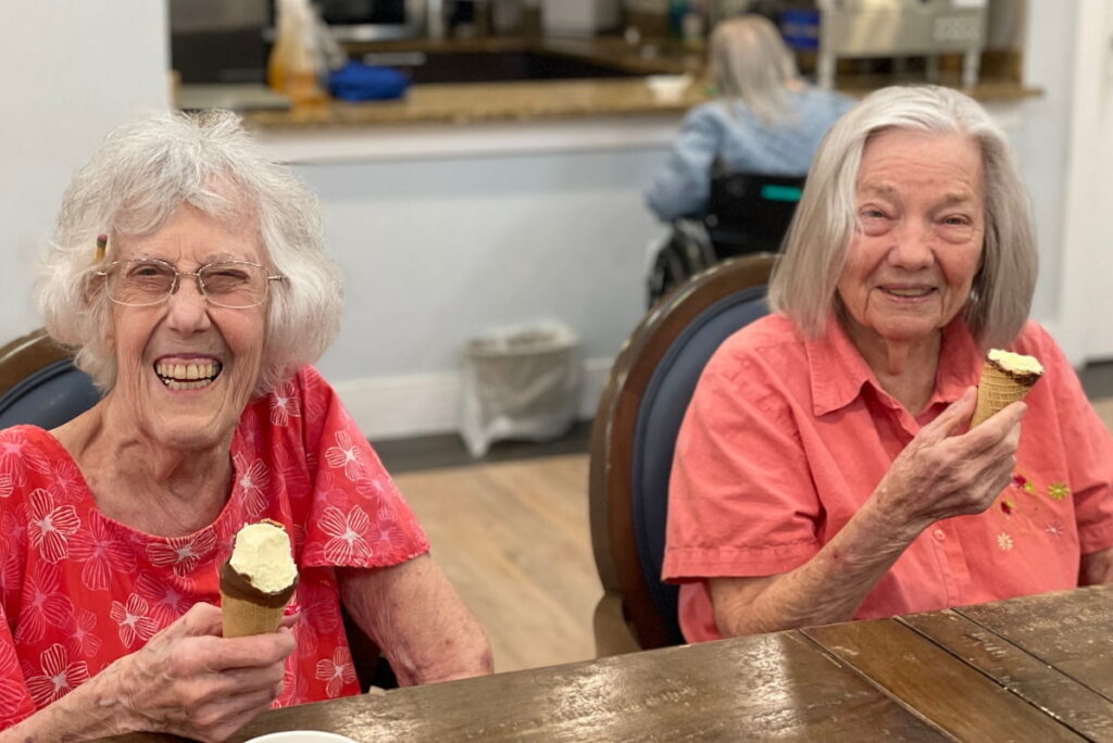 Soco Village | Senior women enjoying ice cream together
